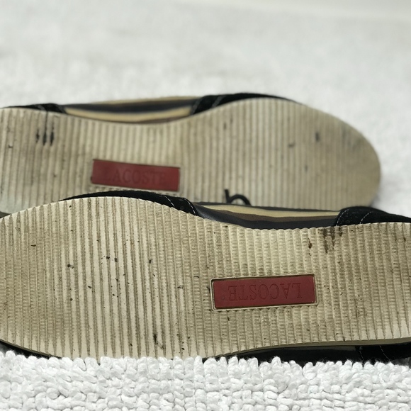 LACOSTE LOAFERS Oxfords Suede Wingtips Lace up 9 - Picture 8 of 8